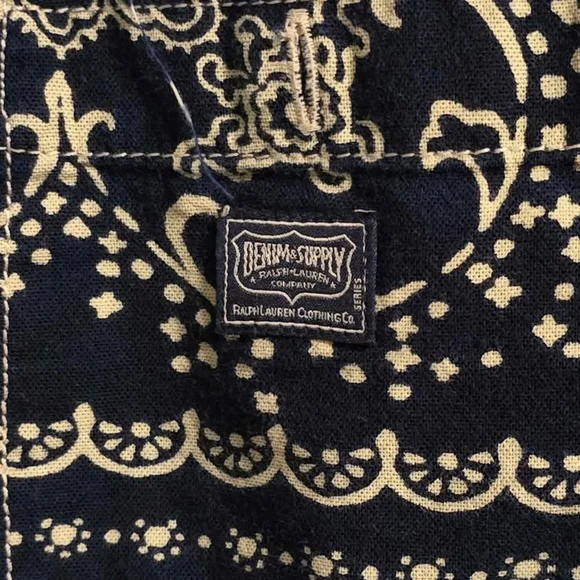 Men's Vintage Ralph Lauren Patchwork American Flag Shirt - Picture 3 of 5